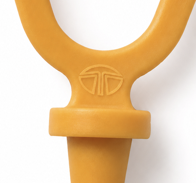 Customer logo moulded into a finished orange handle