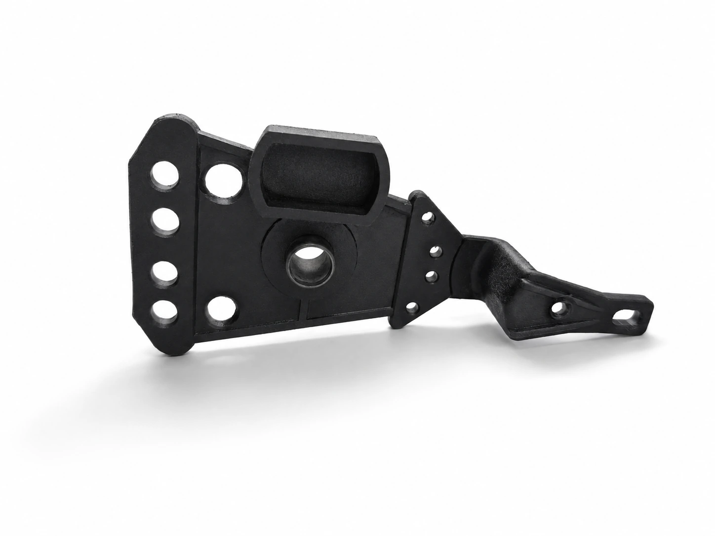 Bell crank lever with machined oil-flow openings