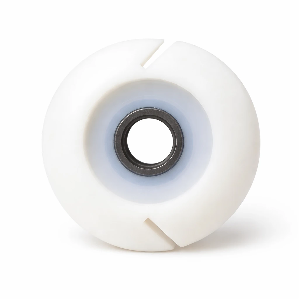 Black angled moulded component